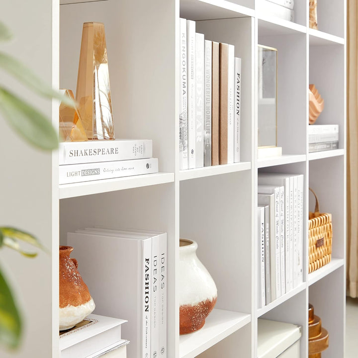 VASAGLE Bücherschrank, Bücherregal, mit 6 Fächern, Büroregal, Würfelregal, Standregal, für Wohnzimme