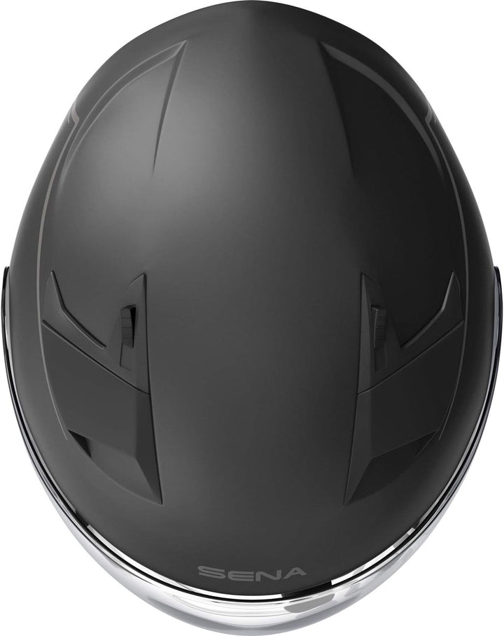 Sena Outstar S Smart Jethelm mit integrierter Bluetooth Intercom & Smartphone Konnektivität Schwarz