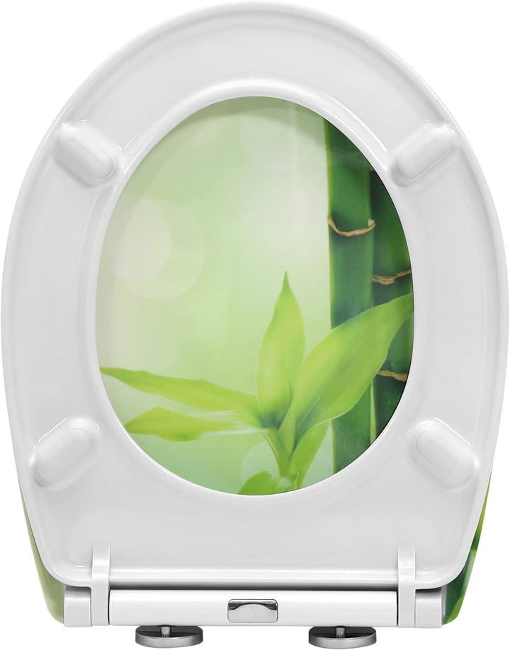 WOLTU Toilettendeckel mit Absenkautomatik Klodeckel WC Sitz Softclose antibakterielle Klobrille mit