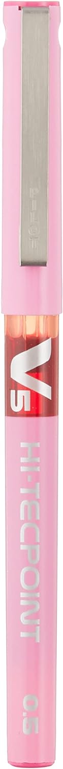 Pilot Tintenroller V5 Hi-Tecpoint 0,5 mm, 12 Stück, rosa rose 12 Stück (1er Pack), rose 12 Stück (1e