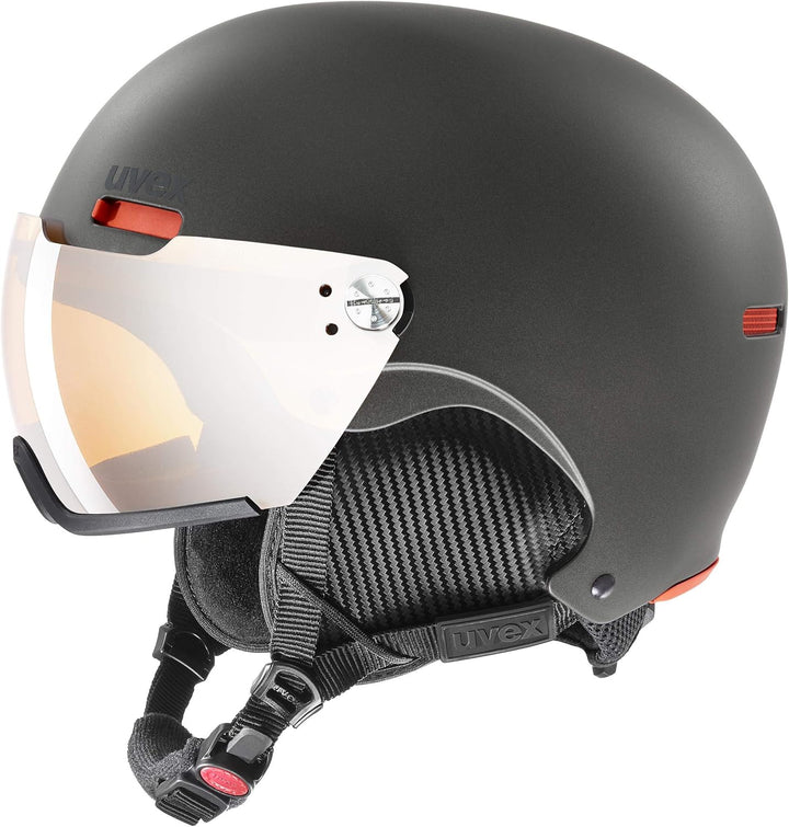 uvex hlmt 500 visor - Skihelm für Damen und Herren - mit Visier - individuelle Grössenanpassung - da