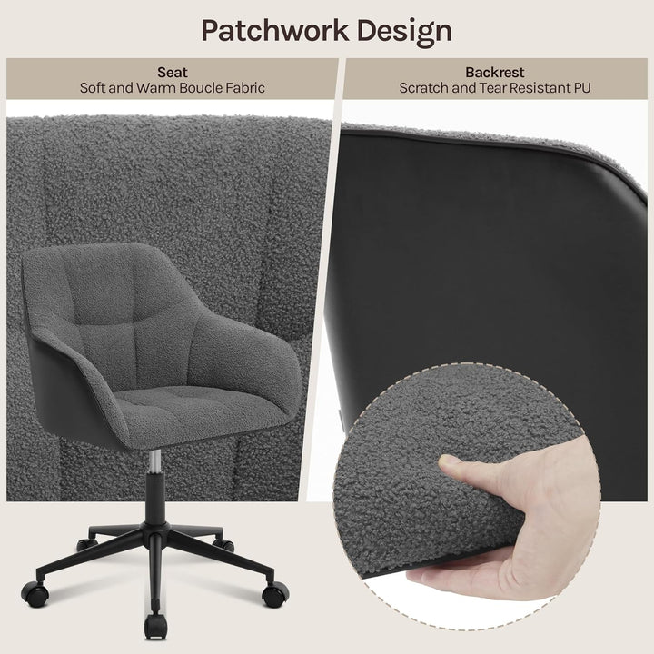 WOLTU Homeoffice Stuhl, Schreibtischstuhl, Drehstuhl, Schminkstuhl, höhenverstellbar, 150 kg belastb