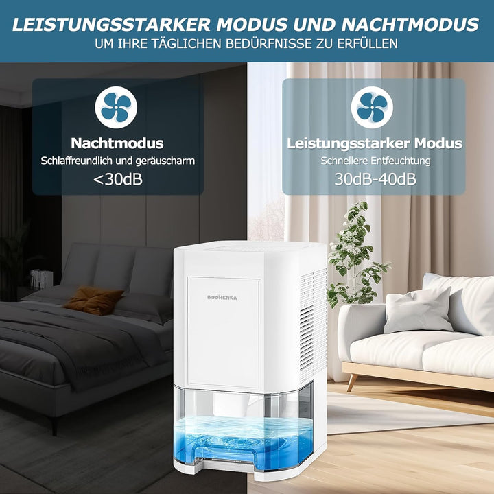Luftentfeuchter elektrisch,1200ml Raumentfeuchter für zuhause,klein dehumidifier Automatisches Abtau