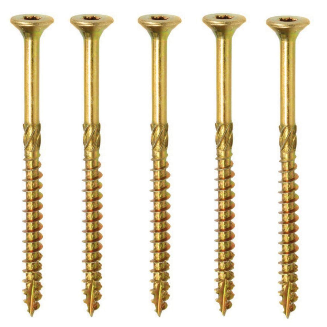 Holzschrauben Flachkopf von Keple 8mm x 120 mm- Selbstschneidende Torx-Schrauben für Holz & Bahnschw