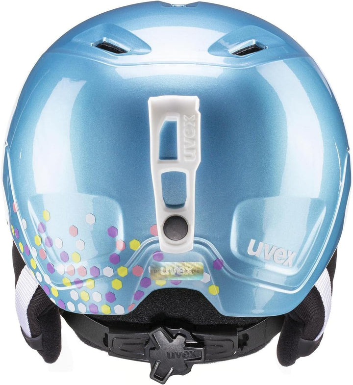 uvex heyya - Skihelm für Kinder - individuelle Grössenanpassung - optimierte Belüftung - blue confet