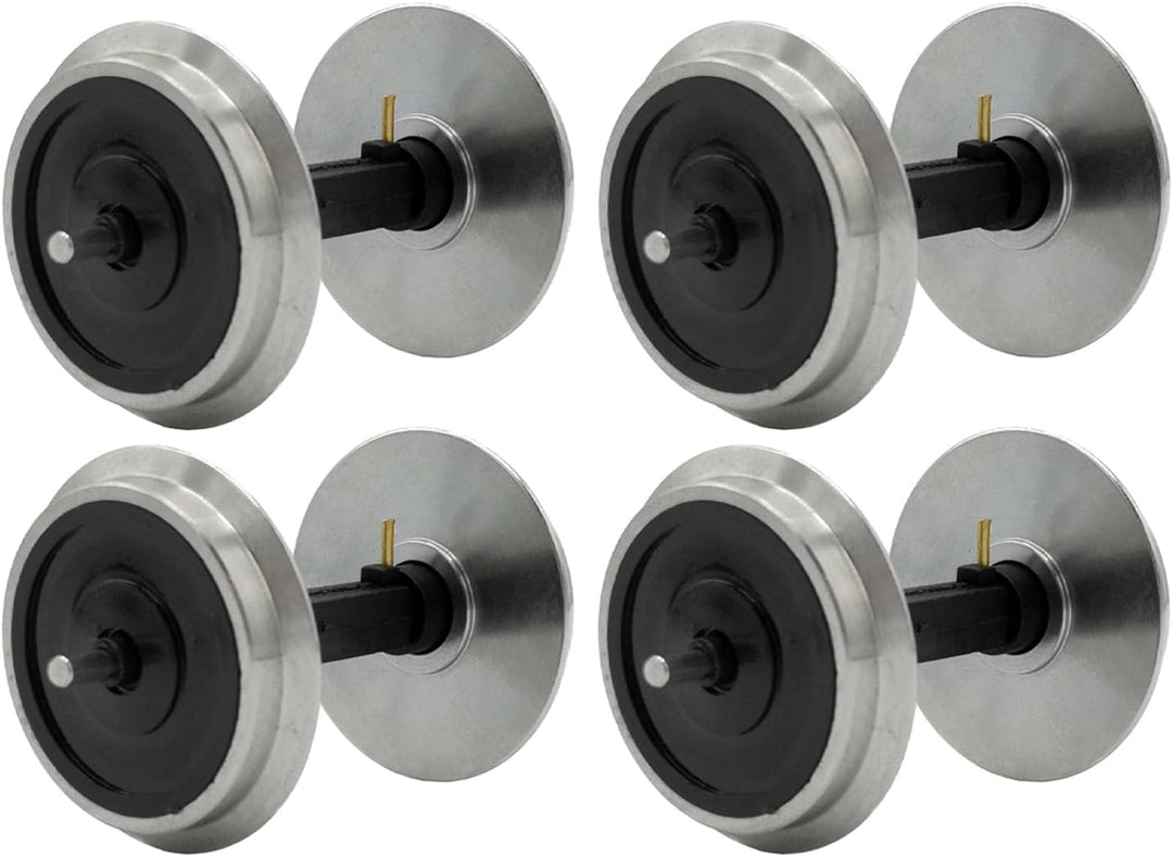 ML-Train Radsatz 35 mm kugelgelagert stromführend aus Edelstahl - Integrierter Stromabnehmer - Wie 3