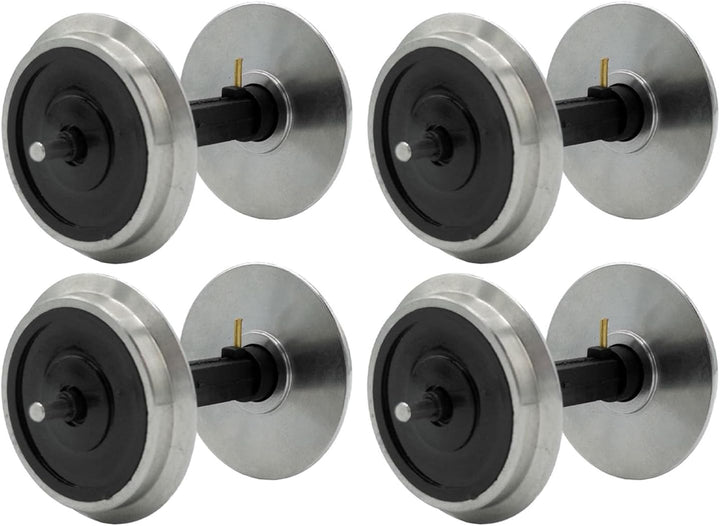 ML-Train Radsatz 35 mm kugelgelagert stromführend aus Edelstahl - Integrierter Stromabnehmer - Wie 3