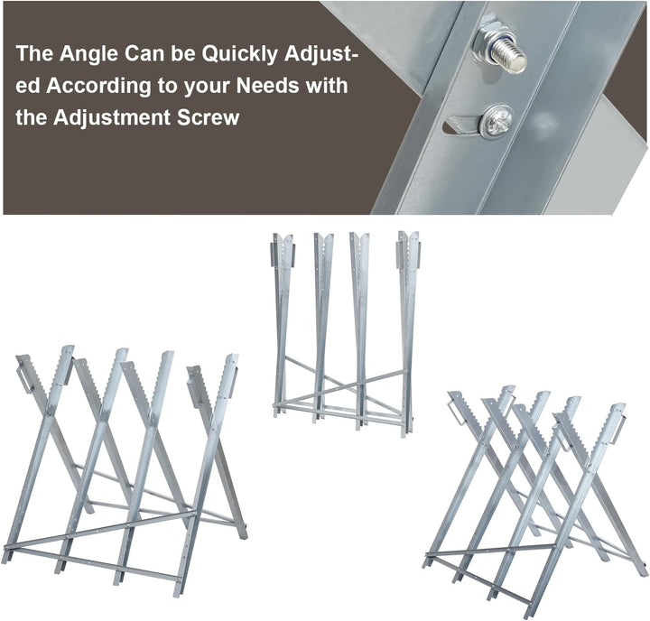 Daromigo Sägebock klappbar, Holzsägearbeiten für Kettensägen Holz, Sägegestell für Kettensägen, 81x8