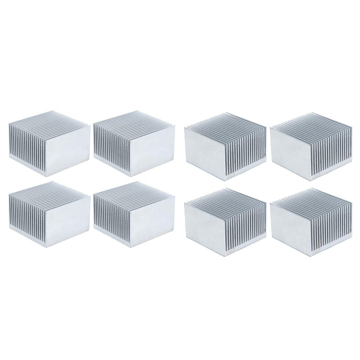 4 Stück Aluminium Kühlkörper 60x60x39mm, Kühlkörper Kit zum Kühlen von 3D Druckern und LED Lichtgerä