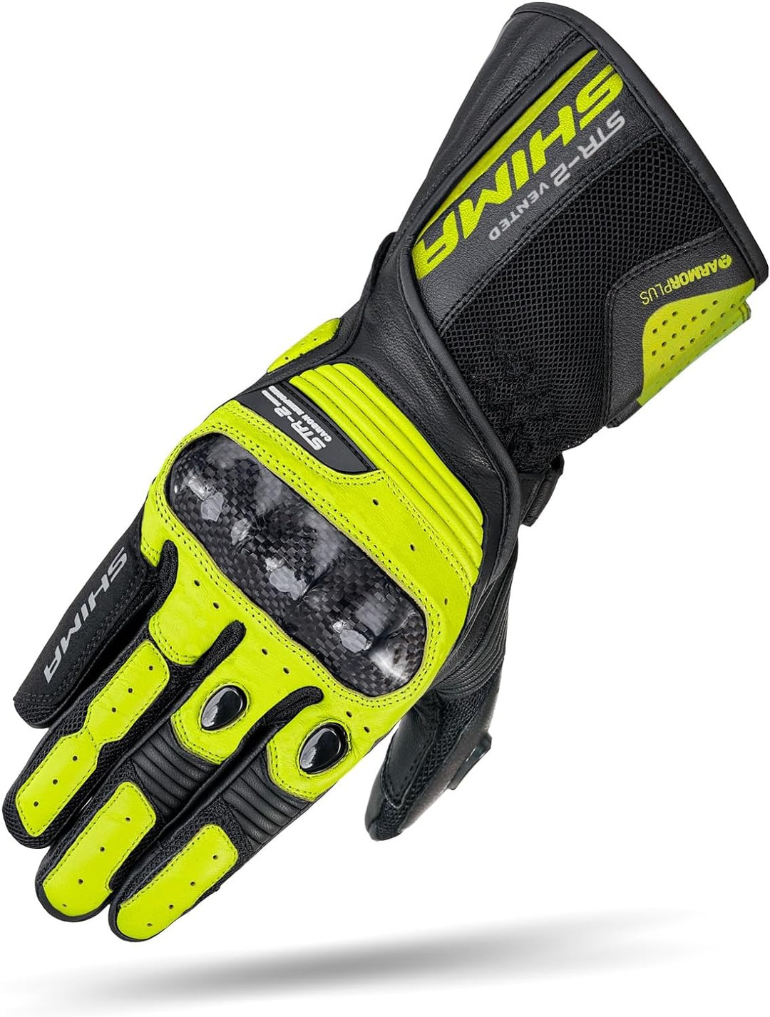 SHIMA STR-2 Motorradhandschuhe für Männer - Touchscreen Sommer Sport Leder belüftet Biker Handschuhe