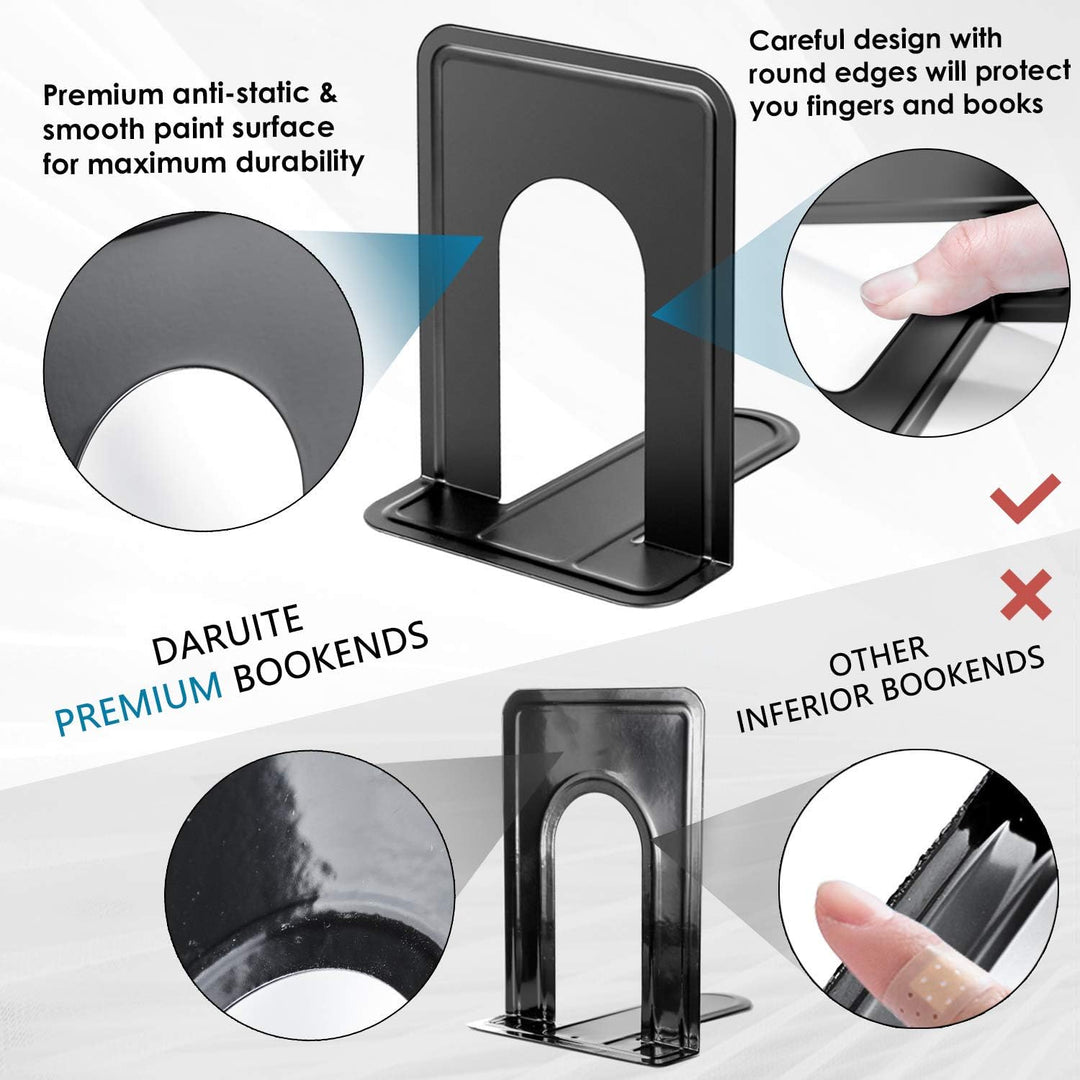 DARUITE Buchstütze Buchstützen Metall Bücherhalter Bücherstützen Bücherständer Book Holder Bücherreg