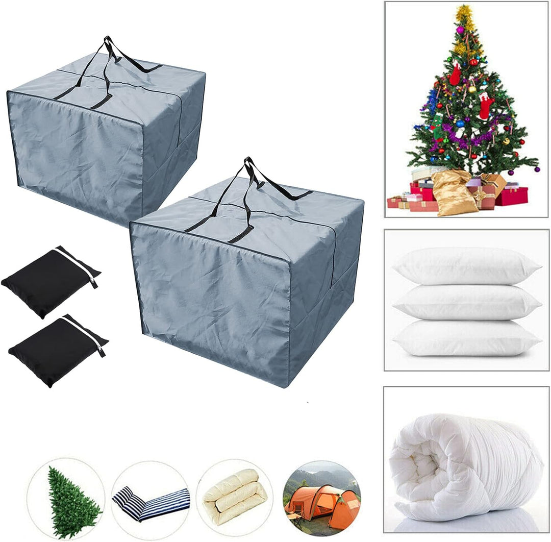 Opaltool 2PC Outdoor Möbel Kissen Aufbewahrungstasche 210D Oxford wasserdichte Schutz Aufbewahrungst