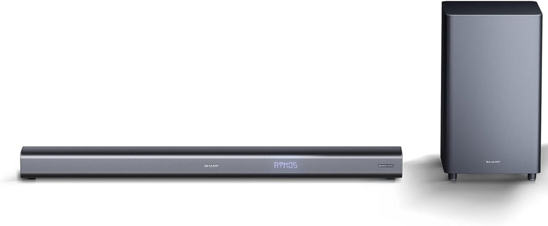 SHARP HTSBW460 3.1 Soundbar 440W (USB, Bluetooth, HDMI, Optisch, AUX-IN (3,5mm), 4K, Breite: 95cm),