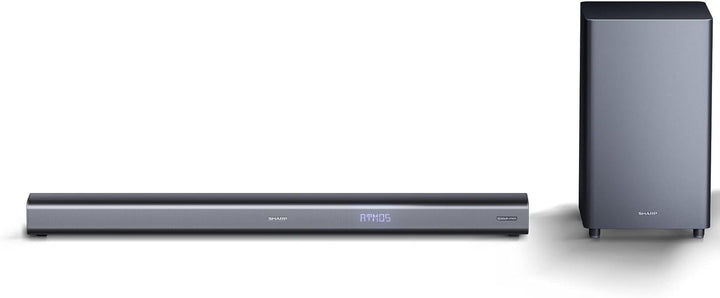 SHARP HTSBW460 3.1 Soundbar 440W (USB, Bluetooth, HDMI, Optisch, AUX-IN (3,5mm), 4K, Breite: 95cm),
