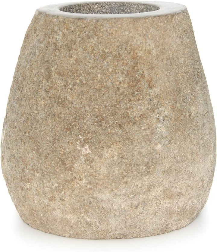 wohnfreuden Flussstein Toilettenbürstenhalter ca. 19 cm Unikat Bad Gäste WC Bürste Zubehör Garnitur