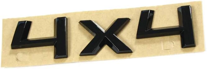 Schriftzug 4x4 schwarz Aufkleber Emblem Blackline Logo