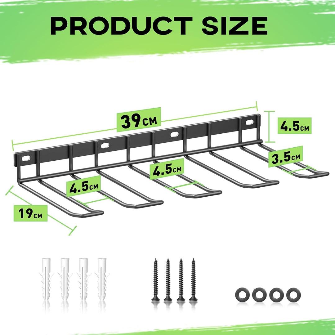 WELDUN 2 Pack Werkzeugspeicher für 8 Elektrowerkzeug Wandhalterung Werkzeugregal Organizer für Garag
