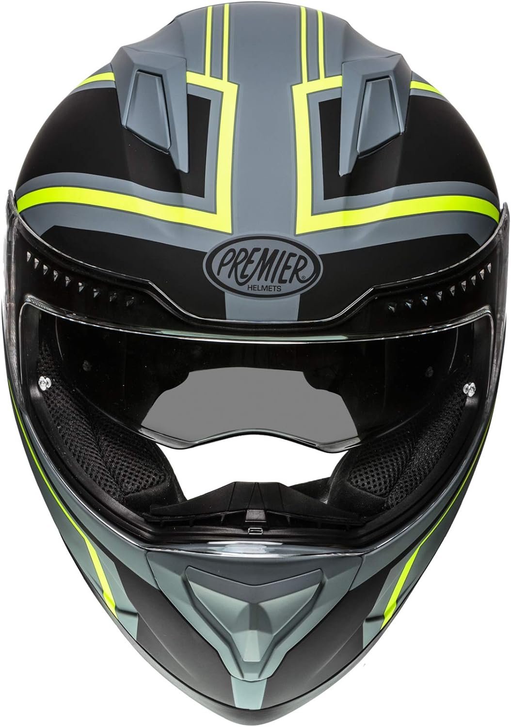Premier Helm VYRUS ND Y Grey BM,GRAU/Fluo GELB/SCHWARZ,M