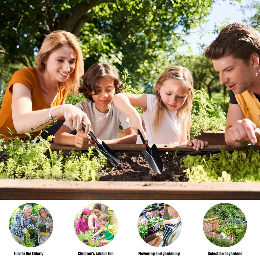 3 Stück Gartengeräte, Balkon Werkzeug Set, Garten Zubehör, Fugenkratzer Unkraut, Gartenschaufel, Gar