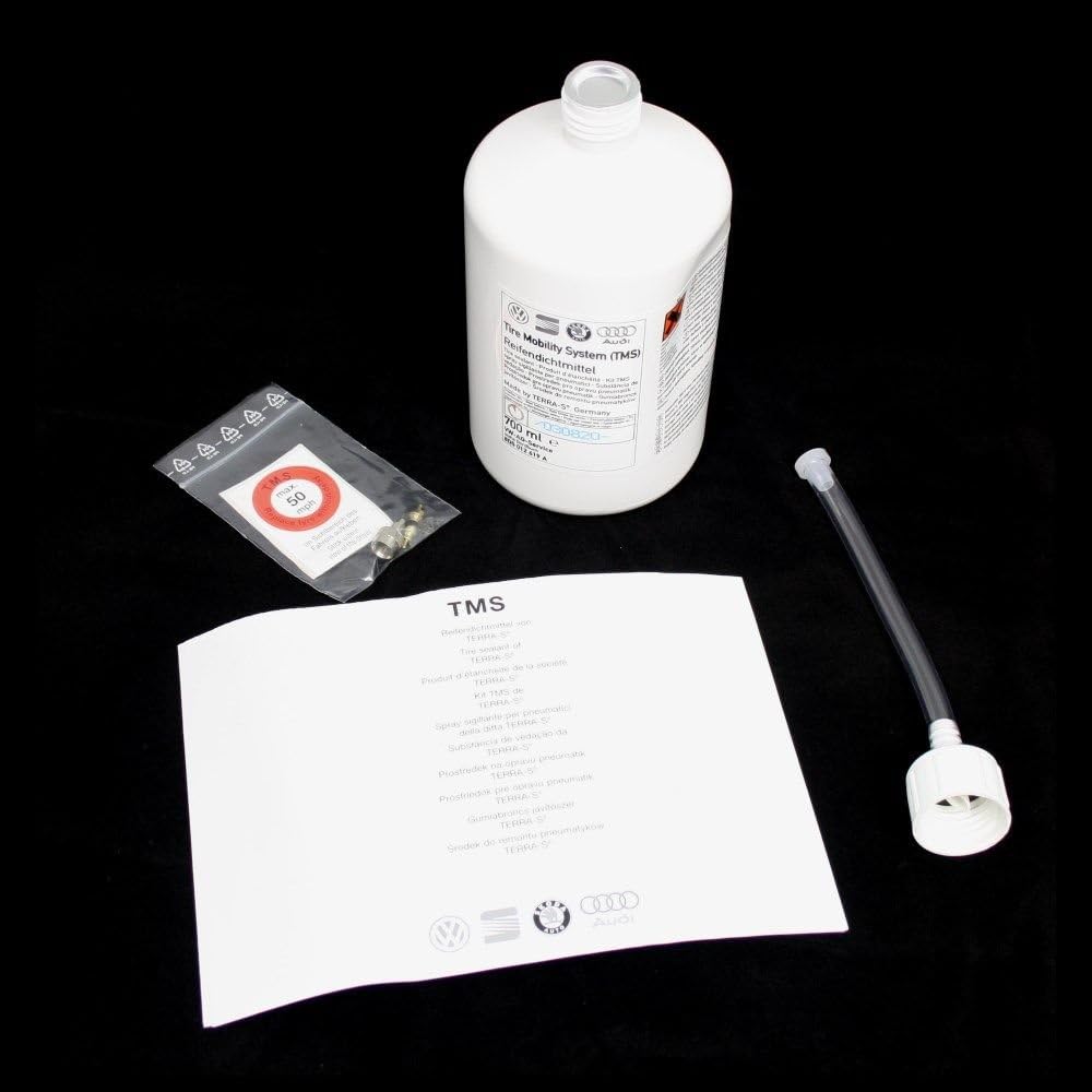 Volkswagen 8D0012619A Reifendichtmittel Notfallset Original VW Audi Seat Skoda Reifen Tire Mobility