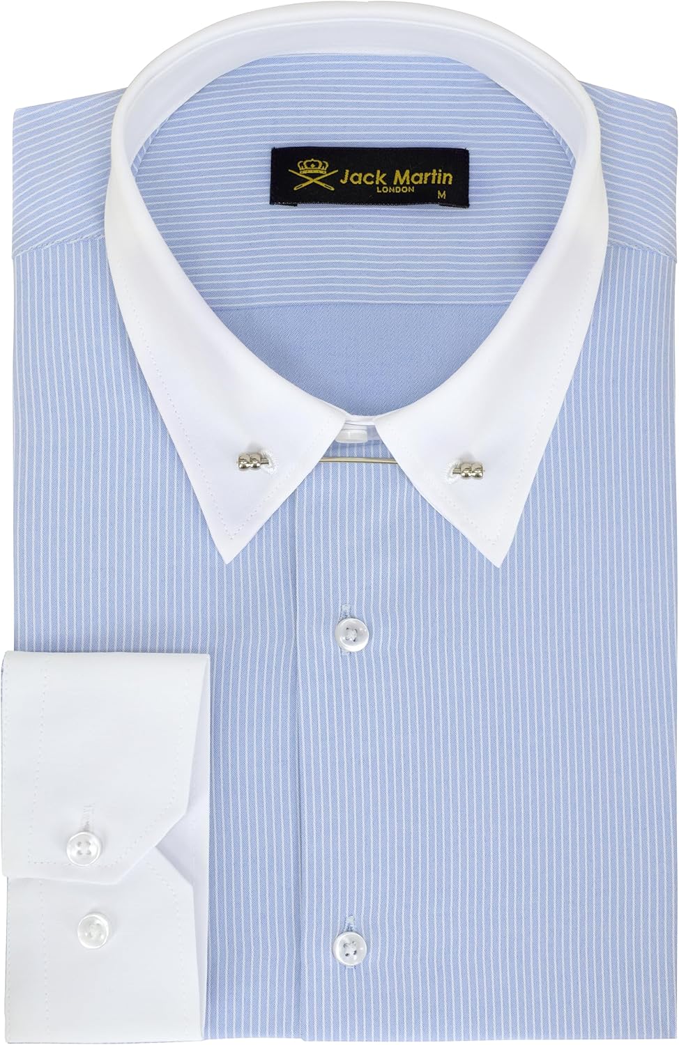 Jack Martin - Hemd mit Pin-Kragen – Formelle Herren Hochzeits und Anzughemden mit Nadelkragen XL Ges