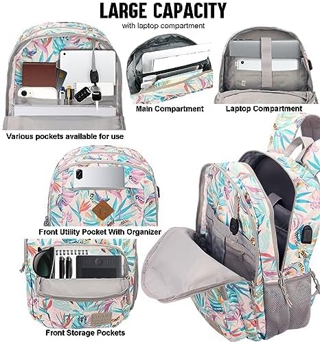 KEOFID Laptop Rucksack für Herren Damen, Grosser Schulrucksack für Jungen, Mädchen und Teenager, Ant