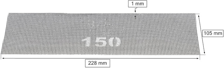 KOTARBAU® 50er Set Schleifgitter für Rigipsschleifer zum Schleifen von Trockenbau 150 150 50, 150 50