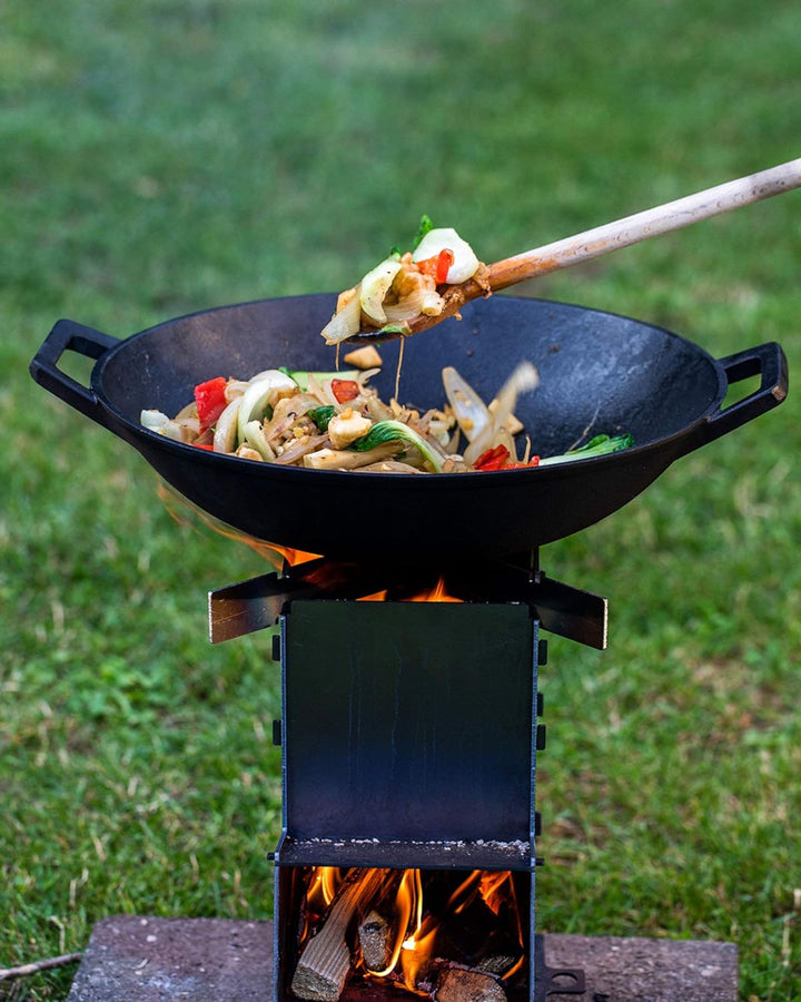 BBQ-Toro Gusseisen Wok I Ø 35,5 cm I Wokpfanne, Gusspfanne, Pfanne I induktionsgeeignet