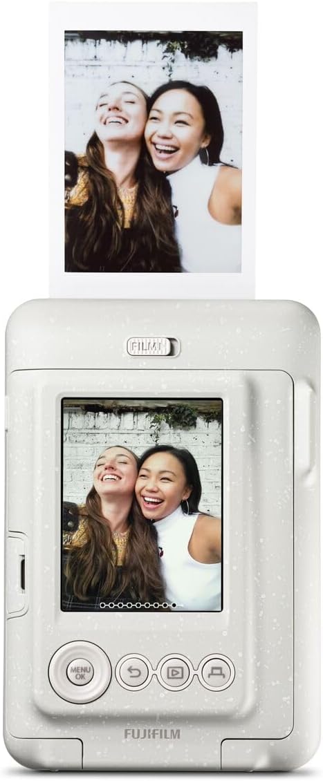 INSTAX Mini LiPlay 2 Digital Hybrid Camera Misty White, Misty White