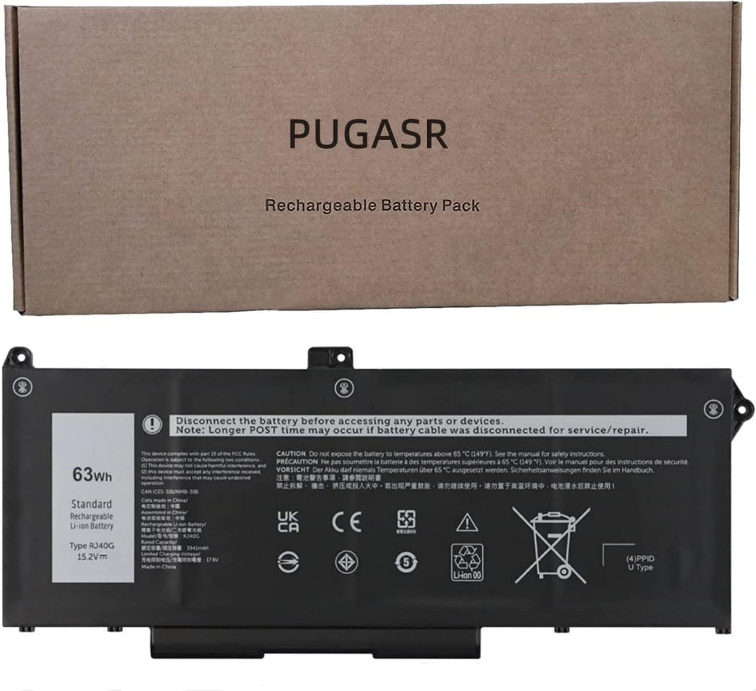 PUGASR RJ40G Laptop Akku Kompatibel mit Dell Latitude 14 5420 Latitude 15 5520 Precision 15 3560 Ser