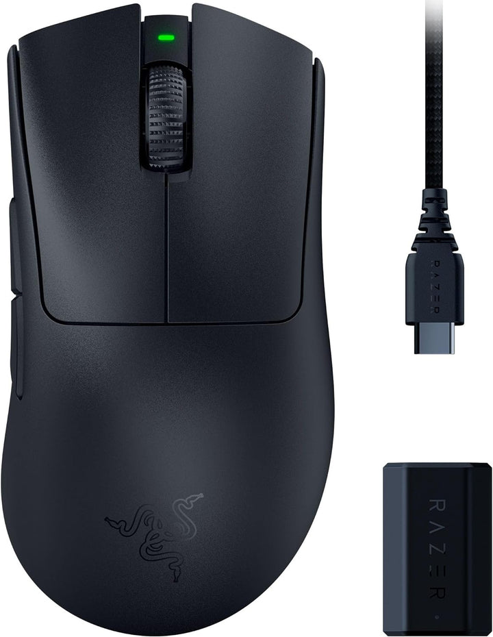 Razer DeathAdder V3 Pro + HyperPolling Wireless-Adapter - Ultra leichte E-Sport-Maus mit echten 8K H