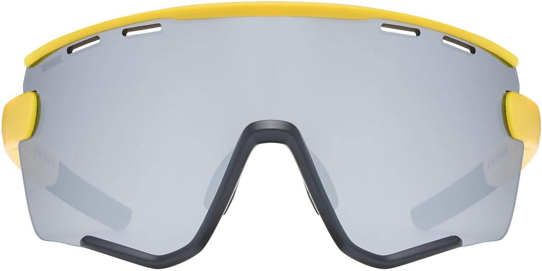 uvex Unisex Sportstyle 236 Set Sportbrille (1er Pack) Einheitsgrösse sunbee-black matt/silver, Einhe
