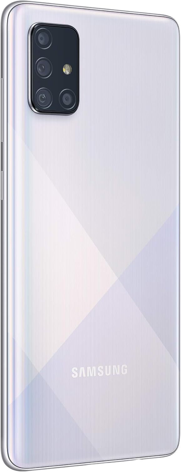 Samsung Galaxy A71 Smartphone - Handy, Dual SIM 128GB 6GB RAM SM-A715FN/DS, Silver-White Italien Sil