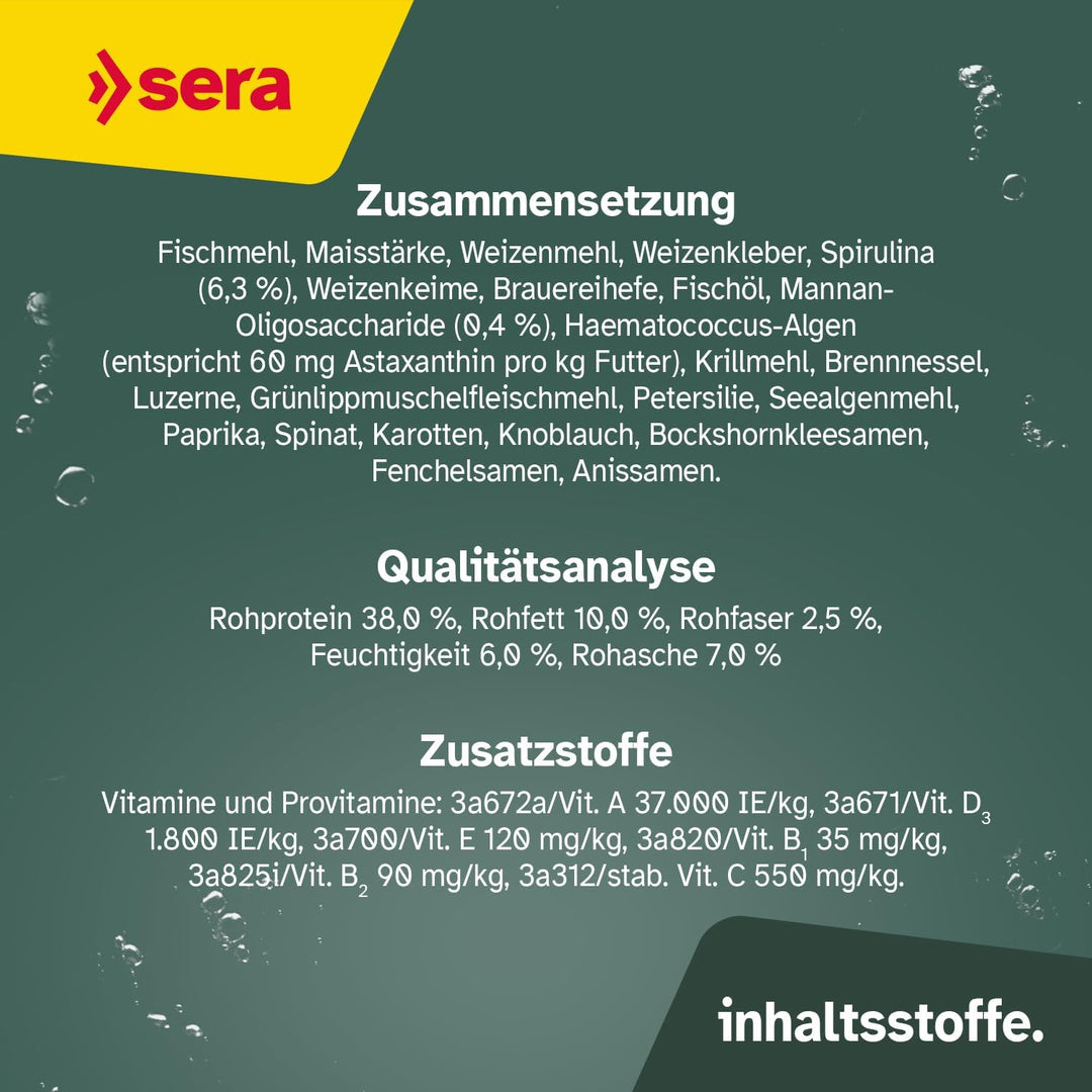 sera KOI Professional Spirulina Farbfutter 7 kg (21L) | Koi-Fischfutter für perfekte Farben| Für Tem