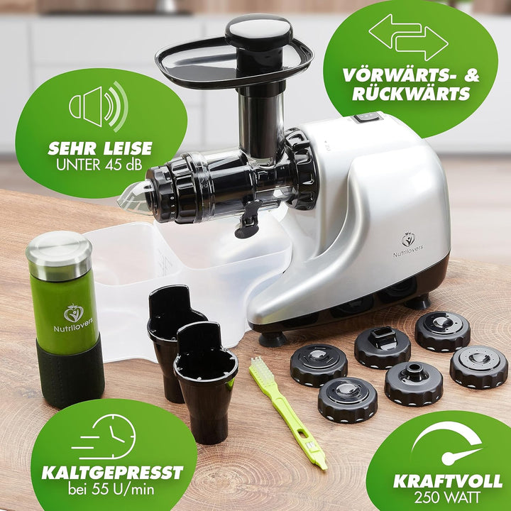 MULTI-PRESS KERAMIK Entsafter Slow Juicer mit Keramik Pressschnecke BPA-frei - Sellerie, Selleriesaf