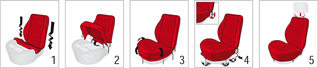 Walser 19308 Autositzbezug echter Lammfellvollbezug in anthrazit