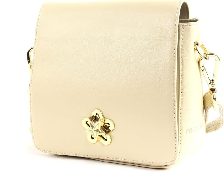 FREDsBRUDER Twinkle Ledertasche Handtasche Umhängetasche - 18x18x8cm (B x H x T) (winter beige)