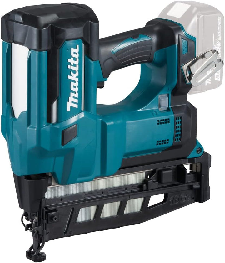 Makita DBN600Z Akku-Stauchkopfnagler 64 mm 18 V (ohne Akku, ohne Ladegerät) Single Akku-Staubsauger,