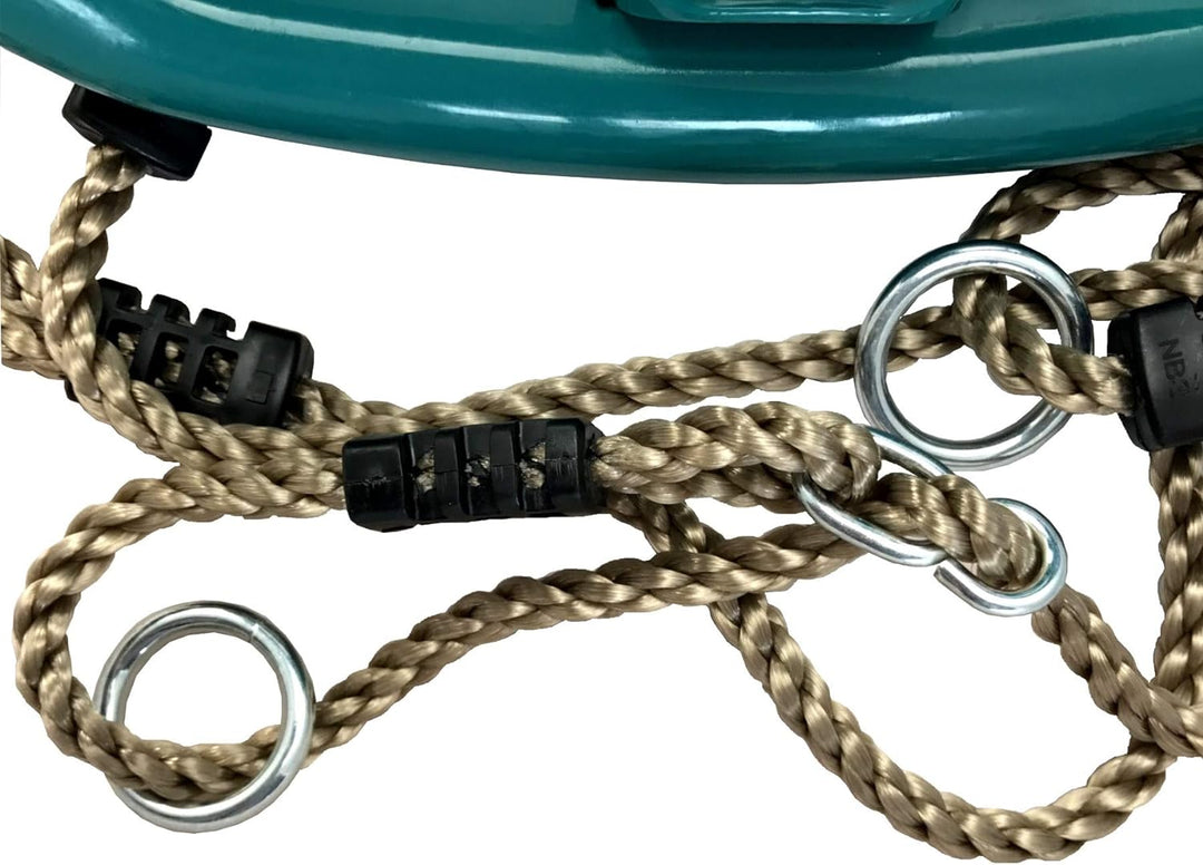 Loggyland Babyschaukelsitz mit Seil und Befestigungsringen (türkis), Türkis