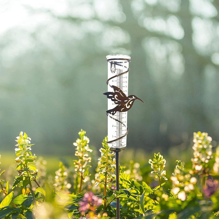 HOMURY Garten Regenmesser Glas Niederschlagsmesser Regenmesswerkzeuge Regenmesser Litermesser Regenm