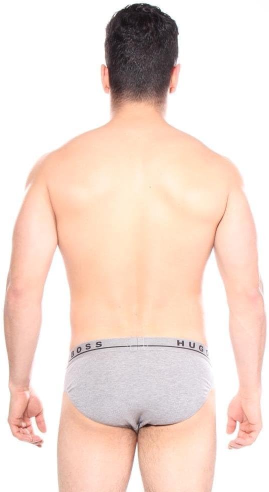 BOSS Herren Slip (3er Pack) M Grau/Anthrazit/Schwarz, M Grau/Anthrazit/Schwarz