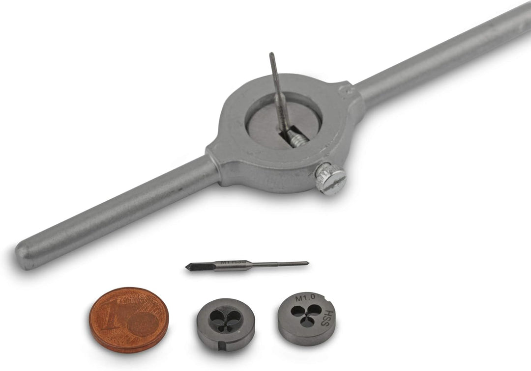 GSR PROFI Miniatur-Gewindeschneidsatz, 30-teilig, metrisch, Geschwindeschneider Set HSS-G, M1-M2,5 G