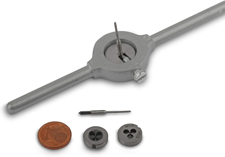 GSR PROFI Miniatur-Gewindeschneidsatz, 30-teilig, metrisch, Geschwindeschneider Set HSS-G, M1-M2,5 G