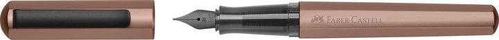 Faber-Castell 150580 - Füller Hexo, Federbreite M, bronze, 1 Stück Füller Hexo M Bronze, Füller Hexo