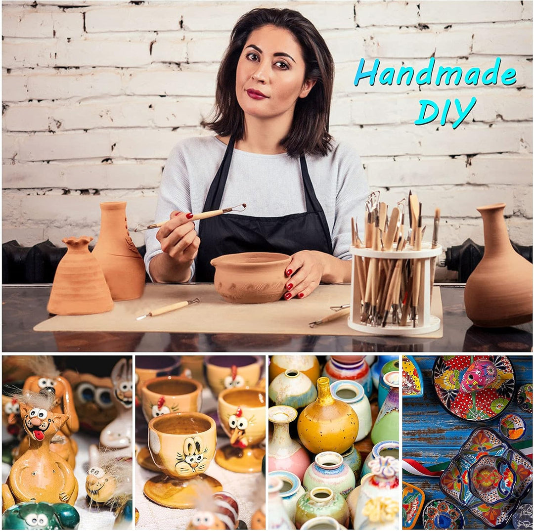 TWBEST 37 StĂŒck Modellier Werkzeuge,Modellierwerkzeug,Sculpting Werkzeug,Ton Werkzeug fĂŒr DIY Modell