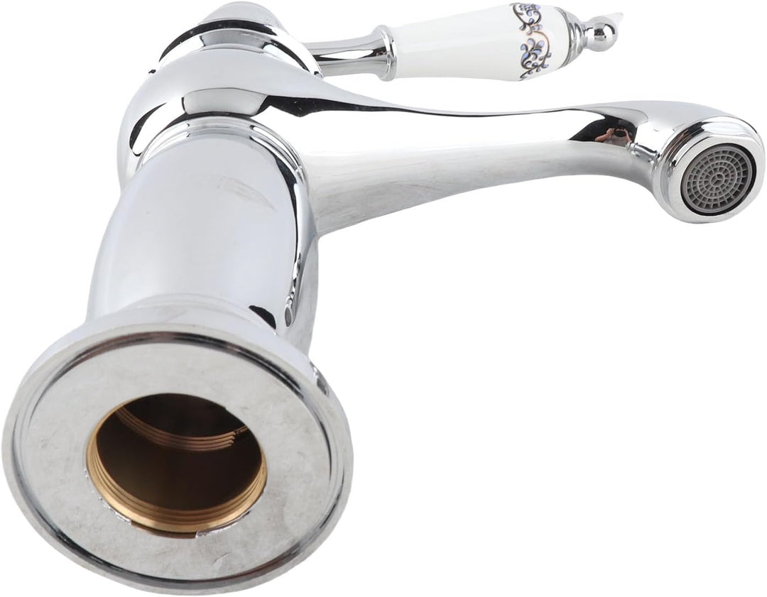 G1/2" Antikes Messing Mischbatterie Wasserhahn Waschbecken Bad Armatur Bronze Heisses Kaltes Wasser