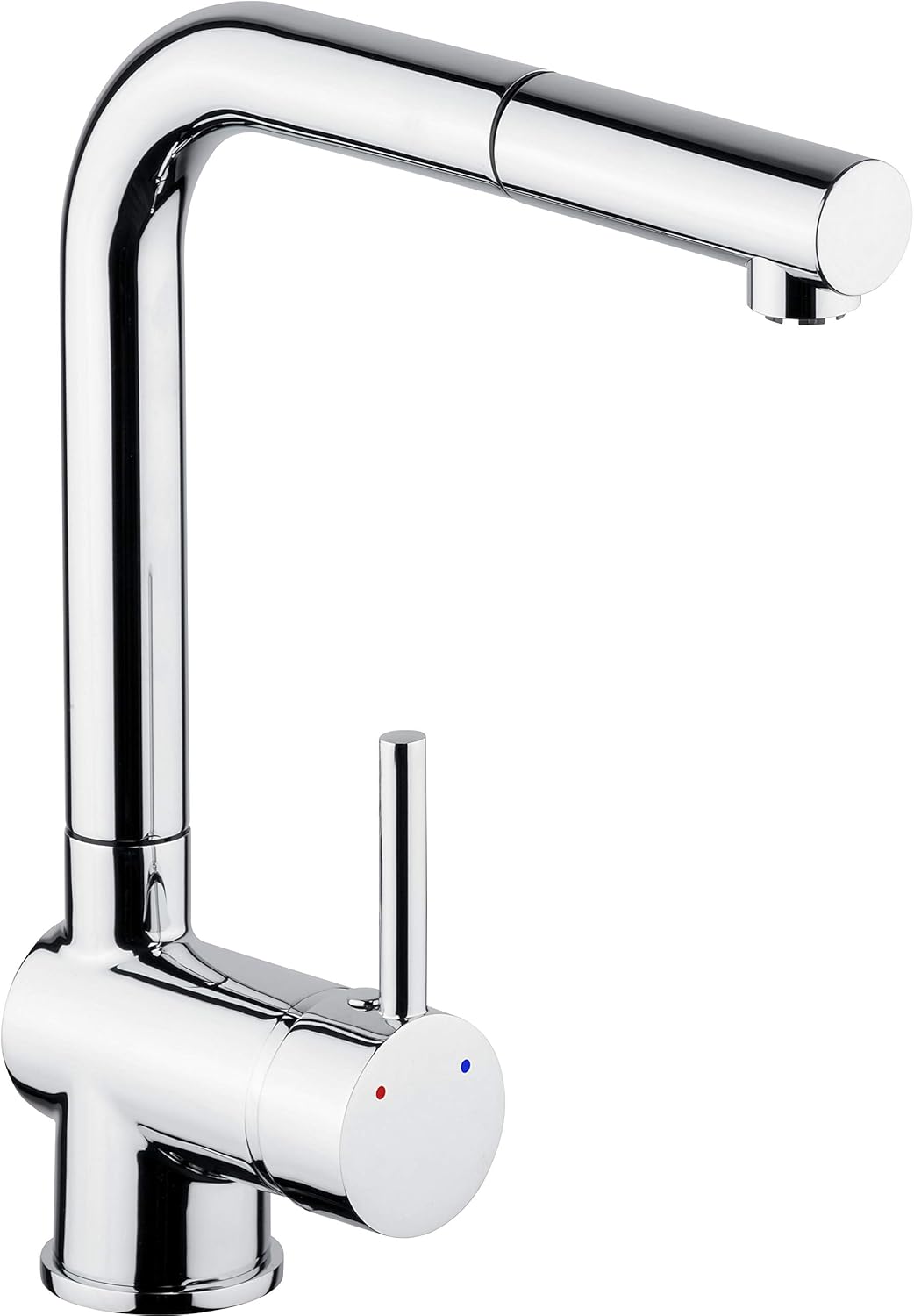 Cornat Spültisch-Einhebelarmatur "Livenne" - Hochwertiger Messingkörper - verchromt - Ausziehbare Sc