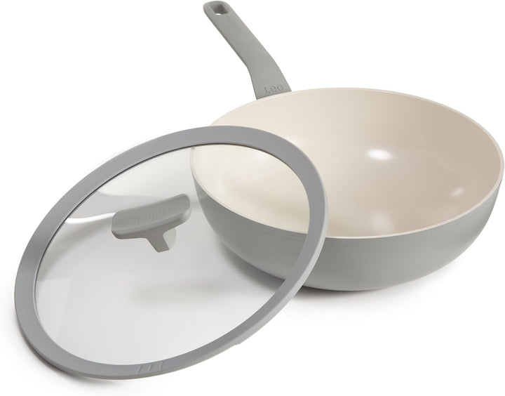 Berghoff Leo Antihaft Wok mit Deckel Balance Moonmist 28cm