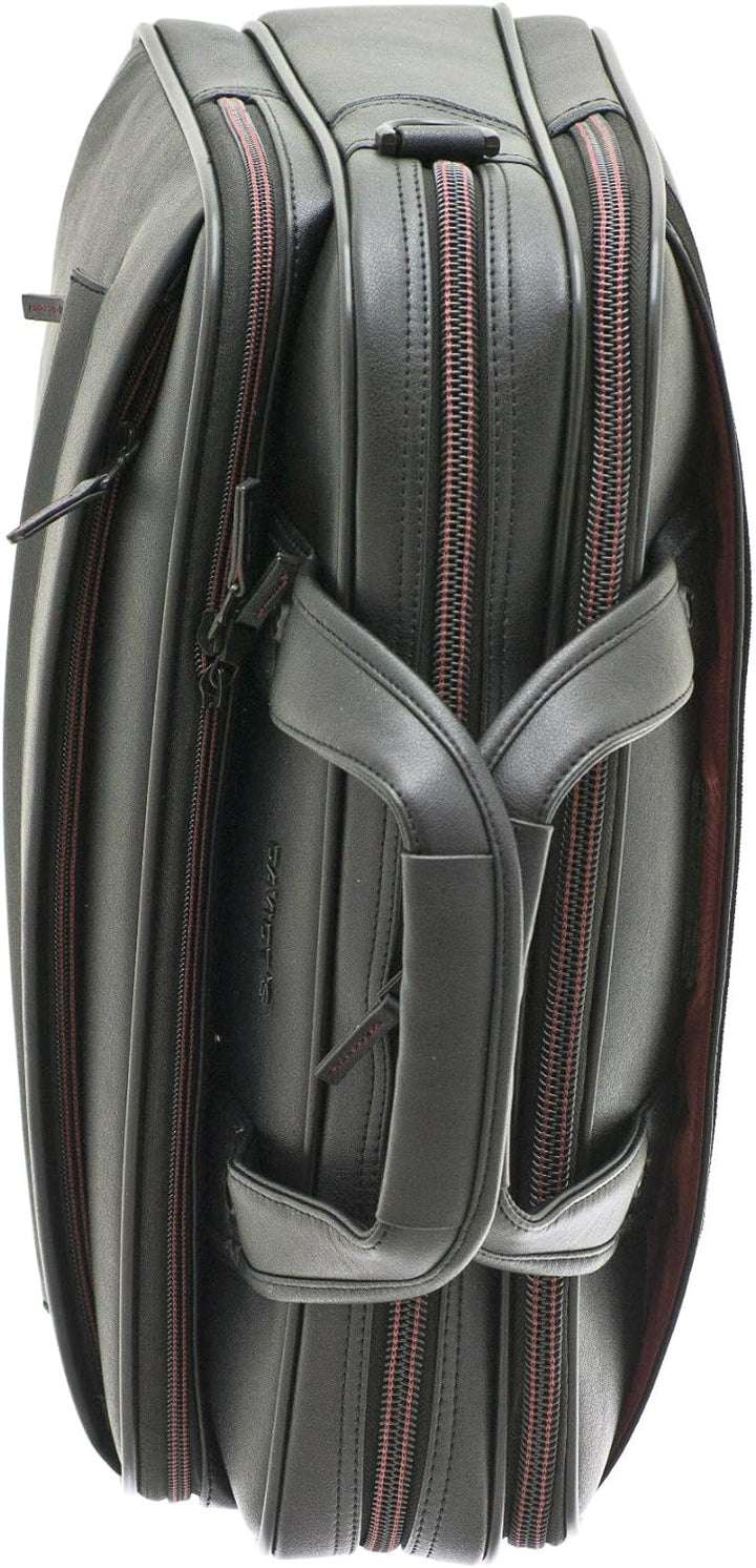 Business Schulter Arbeits Aktentasche mit Laptop-Fach 41cm lang Schwarz Bowatex