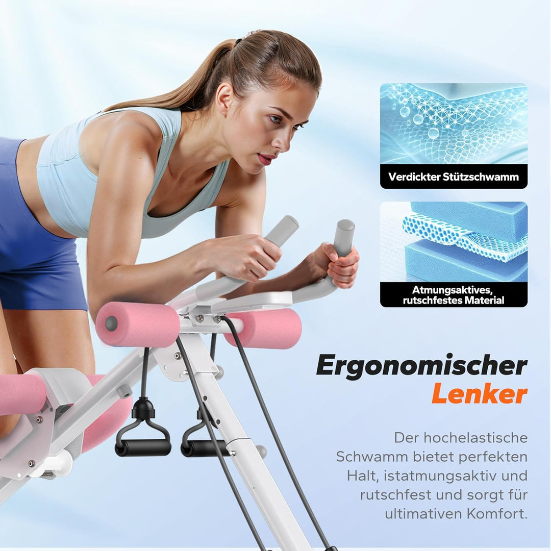 MERACH Bauchtrainer Bauchmuskeltrainer für Zuhause Multifunktionale Trainingsgerät für Ganzkörpertra
